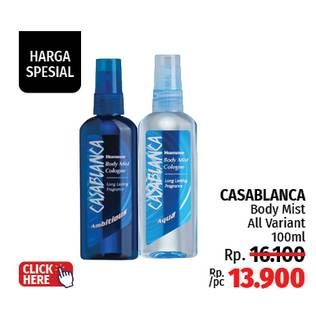 Promo Harga Casablanca Body Mist All Variants 100 ml - LotteMart