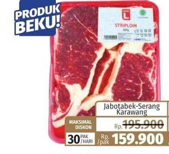 Promo Harga CHOICE L Striploin 800 gr - Lotte Grosir