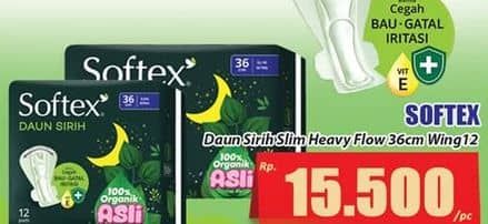 Promo Harga Softex Daun Sirih 36cm 12 pcs - Hari Hari
