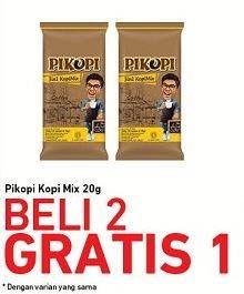 Promo Harga Pikopi 3 in 1 Kopi Mix 20 gr - Carrefour
