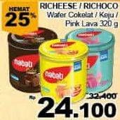 Promo Harga Richeese/ Richoco Wafer Cokelat, Keju, Pink Lava  - Giant