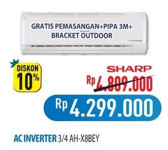 Promo Harga Sharp AH-X8BEY/WH  - Hypermart