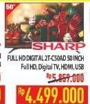 Promo Harga SHARP 2T-C50AD1i Full-HD 50"  - Hypermart