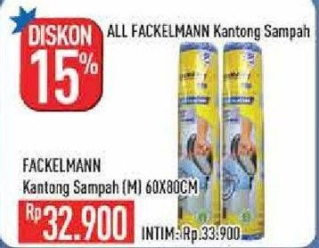 Promo Harga FACKELMANN Kantong Sampah 60 X 80 Cm  - Hypermart