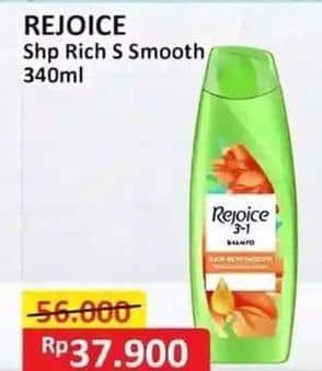 Promo Harga Rejoice Shampoo Rich Soft Smooth 340 ml - Alfamart