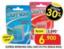 Promo Harga GO FRESS Refreshing Oral Care Strips All Variants 24 pcs - Superindo