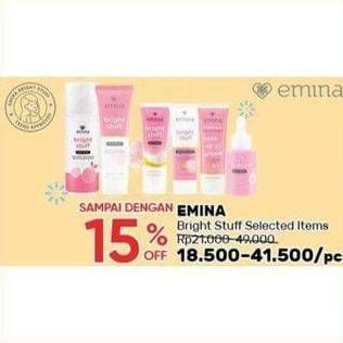 Promo Harga Emina Bright Stuff Moisturizing Cream 20 ml - Indomaret