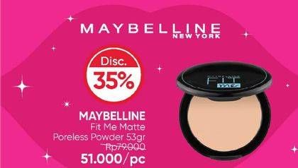 Promo Harga Maybelline Fit Me Mate + Pore Compact Powder  - Guardian