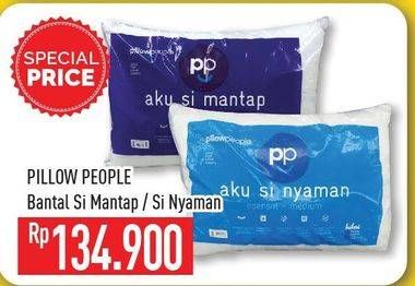 Promo Harga PILLOW PEOPLE Bantal Si Mantap/Si Nyaman  - Hypermart