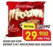 Promo Harga Good Day Instant Coffee 3 in 1 Mocacinno 30 pcs - Superindo