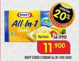 Promo Harga KRAFT All in 1 Cheddar 165 gr - Superindo