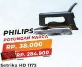 Promo Harga PHILIPS HD 1172 | Dry Iron  - Yogya