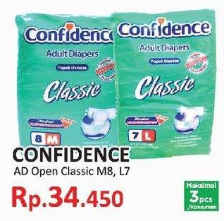 Promo Harga Confidence Adult Diapers Classic M8, L7  - Yogya