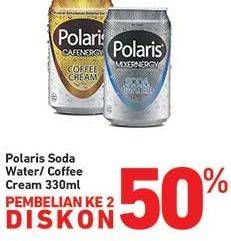 Promo Harga POLARIS Soda Water / Coffee Cream 330ml  - Carrefour
