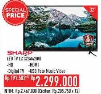 Promo Harga SHARP LC-32SA4200i | LED TV  - Hypermart