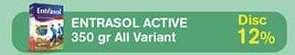 Promo Harga Entrasol Active Susu Bubuk All Variants 360 gr - Hypermart
