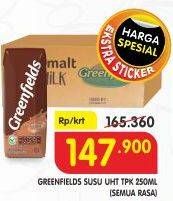 Promo Harga GREENFIELDS UHT Choco Malt per 24 pcs 250 ml - Superindo