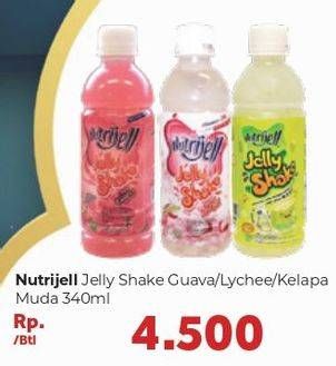 Promo Harga NUTRIJELL Jelly Shake Guava, Lychee, Kelapa Muda 340 ml - Carrefour