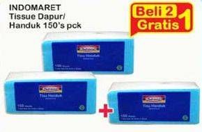 Promo Harga INDOMARET Tissue Dapur / Handuk per 2 pouch 150 pcs - Indomaret