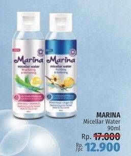 Promo Harga MARINA Micellar Water 90 ml - LotteMart