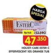 Promo Harga HOLISTICARE Supreme Ester C Effervescent Orange 10 pcs - Superindo