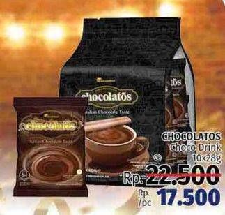 Promo Harga Chocolatos Chocolate Bubuk per 10 pcs 28 gr - LotteMart