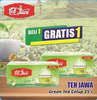 Promo Harga Teh Jawa Teh Celup Green Tea per 25 pcs 2 gr - Hari Hari