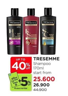 Promo Harga Tresemme Shampoo 170 ml - Watsons