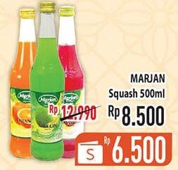 Promo Harga MARJAN Syrup Squash 450 ml - Hypermart