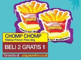 Promo Harga CHOMP CHOMP Mallow French Fries per 2 pcs 60 gr - Yogya