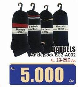 Promo Harga Barbels Kaos Kaki Ankle Sock BG2 A002  - Hari Hari