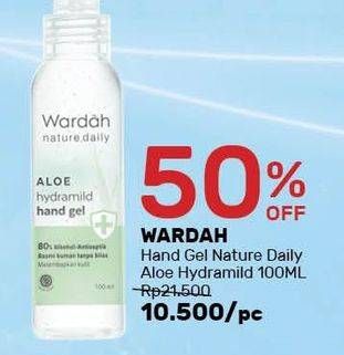 Promo Harga WARDAH Nature Daily Aloe Hydramild Hand Wash 100 ml - Guardian