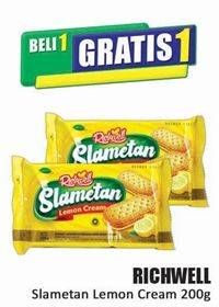Promo Harga Richwell Biskuit Slametan Lemon Cream 200 gr - Hari Hari