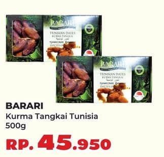 Promo Harga Barari Kurma Tunisia Tangkai 500 gr - Yogya