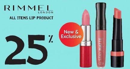 Promo Harga RIMMEL Lipstick Satin Matte Long Lasting Lips All Variants  - Guardian