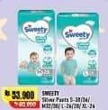 Promo Harga Sweety Silver Pants S38, S36, M32, M30, L26, L28, XL24 24 pcs - Alfamart