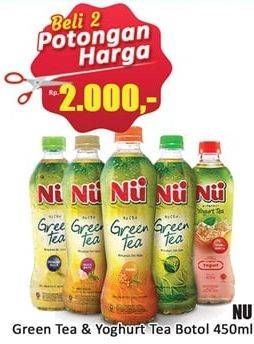 Promo Harga NU Green Tea & Yogurt Tea 450 mL  - Hari Hari