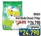 Promo Harga RINSO Anti Noda Deterjen Bubuk Classic Fresh 770 gr - Hypermart