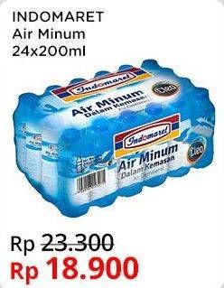 Promo Harga Indomaret Air Mineral per 24 botol 220 ml - Indomaret