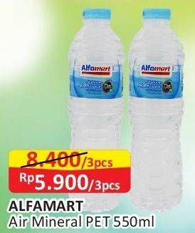 Promo Harga Alfamart Air Mineral 550 ml - Alfamart