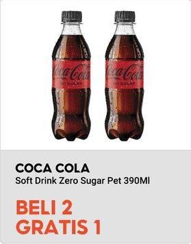 Promo Harga Coca Cola Minuman Soda Zero 390 ml - Indomaret