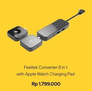 Promo Harga FEELTEK Converter 8 in 1 with Apple Watch Charging Pad  - iBox