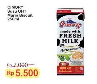 Promo Harga Cimory Susu UHT Marie Biscuits 250 ml - Indomaret