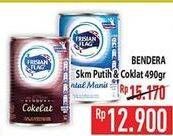 Promo Harga FRISIAN FLAG Susu Kental Manis Putih, Cokelat 490 gr - Hypermart