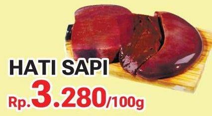 Promo Harga Beef Liver (Hati Sapi) per 100 gr - Yogya