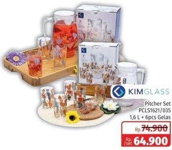 Promo Harga KIM GLASS Pitcher Set + 6 Glass  - Lotte Grosir