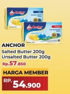 Promo Harga Anchor Butter Salted 200 gr - Yogya