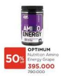 Promo Harga Optimum Nutrition Amino Energy Grape 30 pcs - Watsons