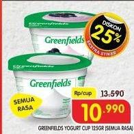 Promo Harga GREENFIELDS Yogurt All Variants 125 gr - Superindo