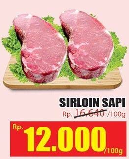 Promo Harga Daging Has Luar (Daging Sirloin) per 100 gr - Hari Hari